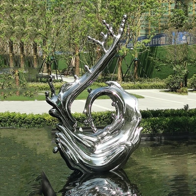 不銹鋼抽象雕塑 現(xiàn)代景觀藝術中的創(chuàng)意表達